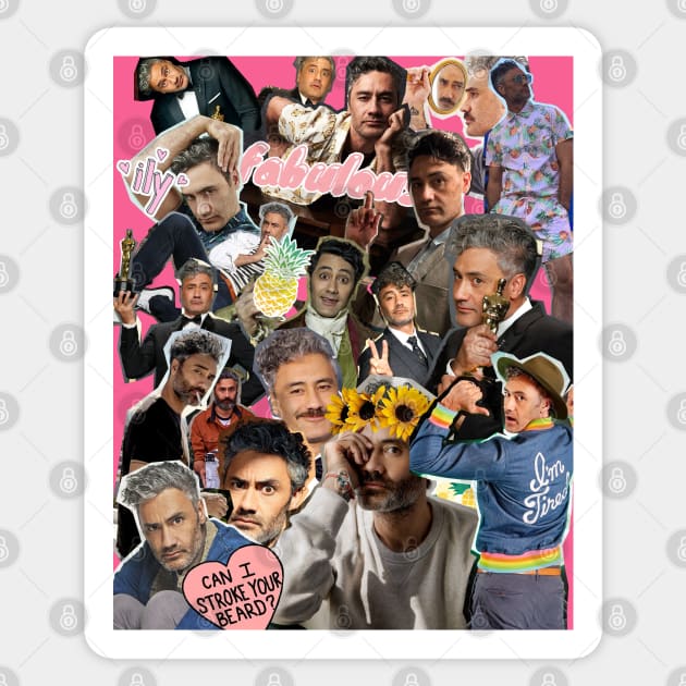 Taika Waititi Sticker by Rat King